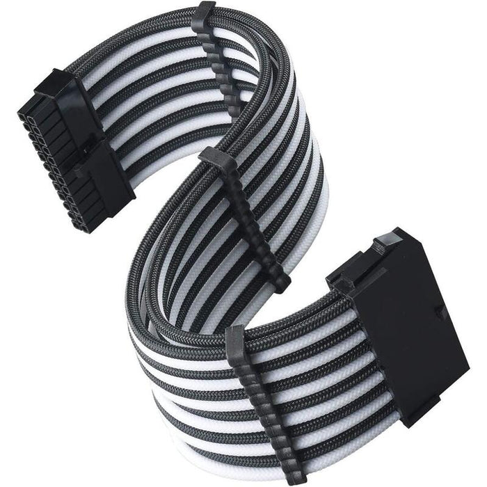 Silverstone Technology Sst-Pp07e-Mbb - Cable Extensor Enfundado 30cm Placa Base 24pines