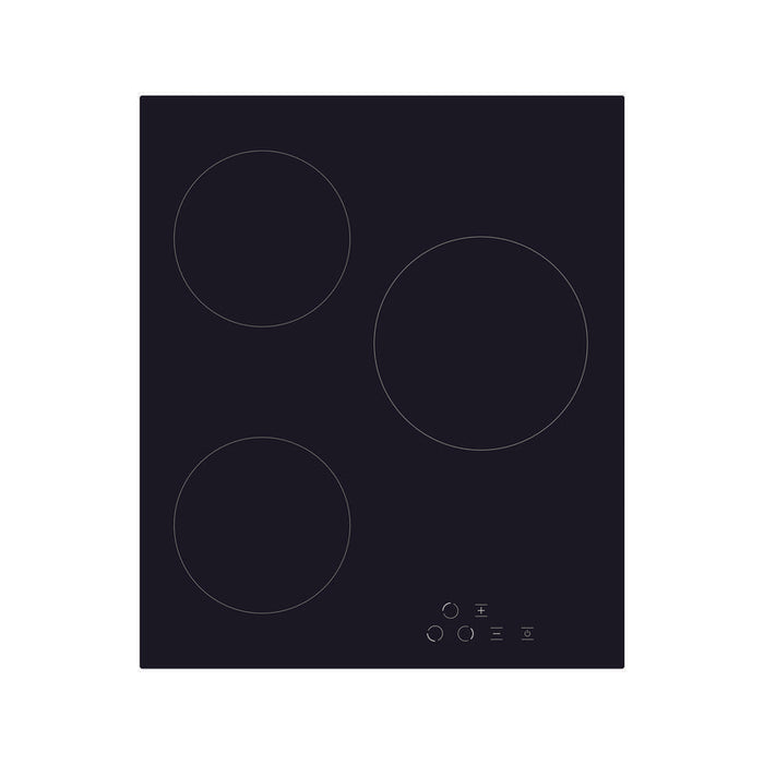 Simfer H4.030.Decsp Placa De Cocción, Vitrocerámica, Ancho 45 Cm, 3 Zonas De Cocción, Control Táctil, Negro