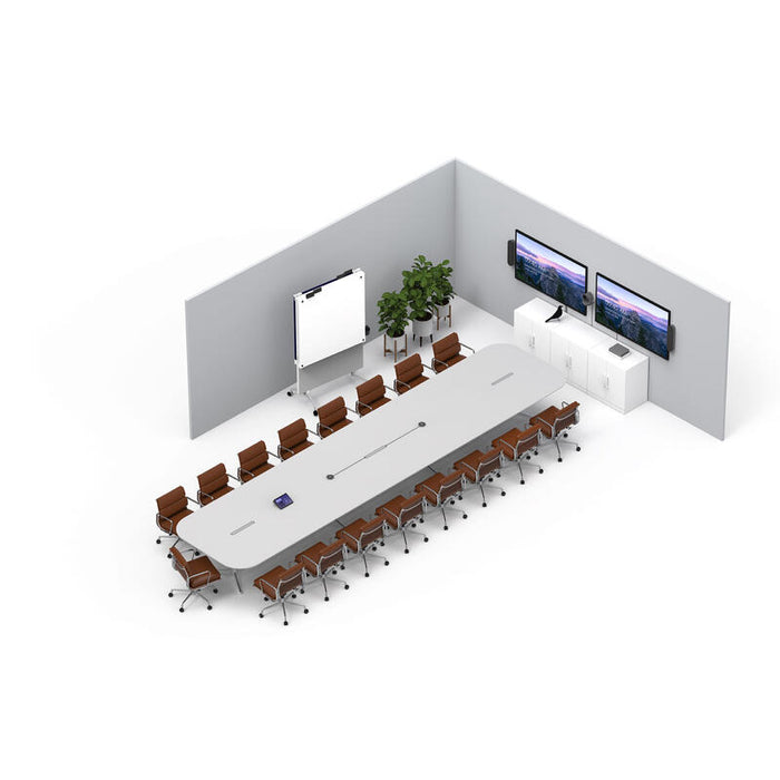 Sistema De Vídeoconferencia Logitech Tap Large Bundle Microsoft Teams  En Grupo