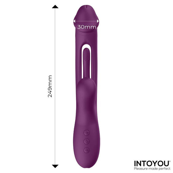 Siter Vibrador Con Lengua Movimiento Flipping Y Bola Golpeteo