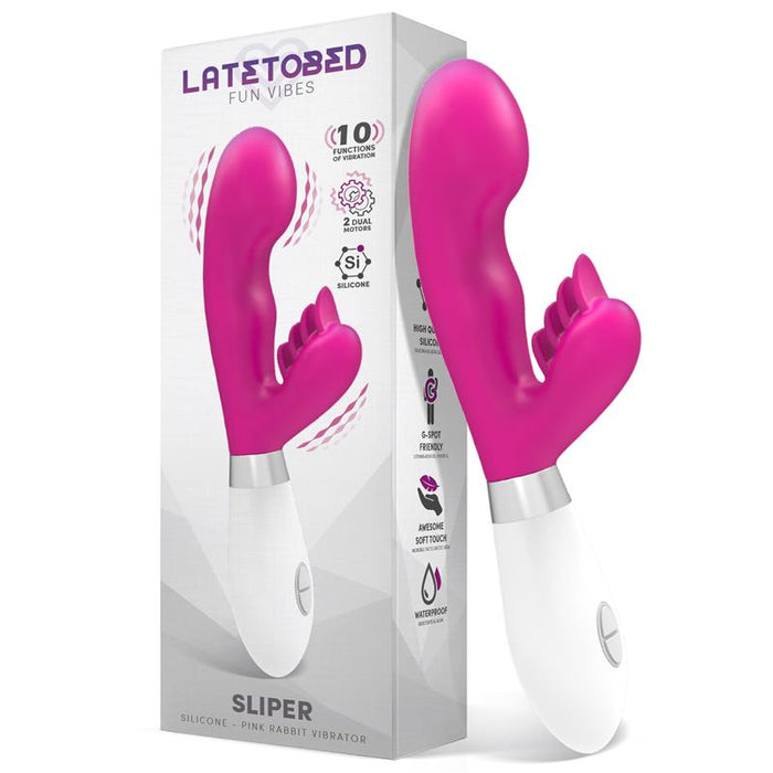 Vibrador Conejito Sliper  Silicona Rosa