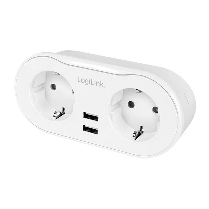 Smart Home Logilink Wi-Fi Plug 2-Port With 2x Usb