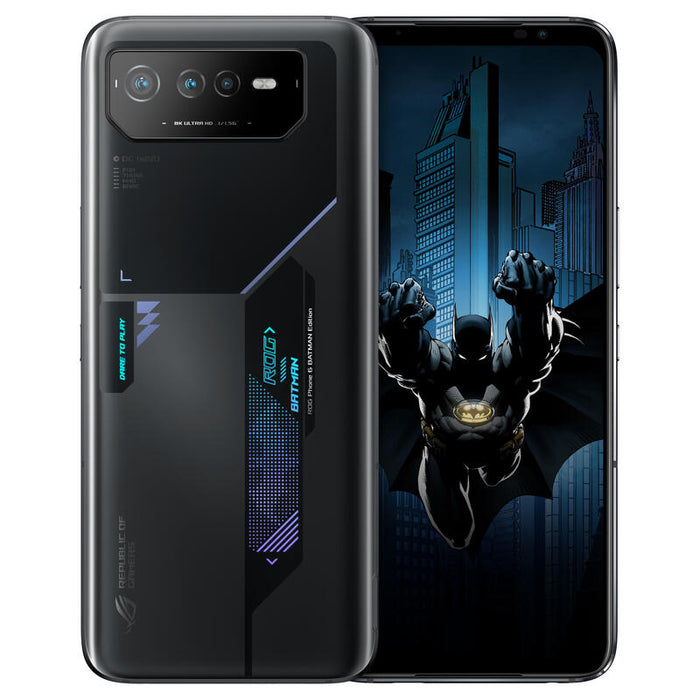 Smartphone Asus Rog Phone 6d Batman Mediatek Mt6983 6.78" Fhd+ 2448x1080 12/256gb 5g Dual Slots Wifi+Bt Nfc 6000mah Android 12.0 Szary