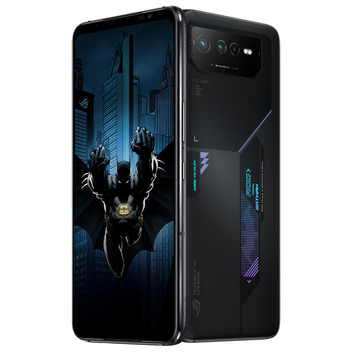 Smartphone Asus Rog Phone 6d Batman Mediatek Mt6983 6.78" Fhd+ 2448x1080 12/256gb 5g Dual Slots Wifi+Bt Nfc 6000mah Android 12.0 Szary