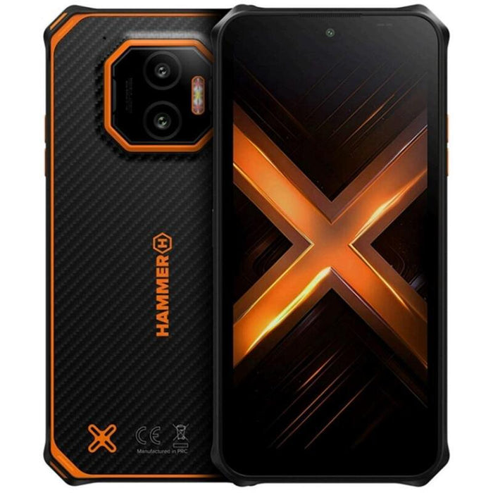Smartphone Rugerizado Hammer Energy X2 5g 6gb 128gb 6 " Negro Naranja