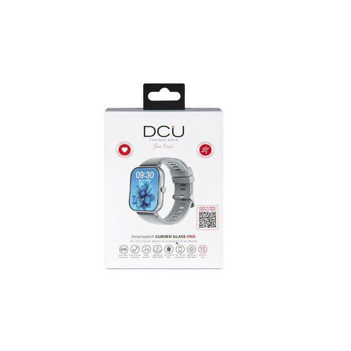 Smartwatch  Dcu Curved Glass Pro Gris 1.83" Hd