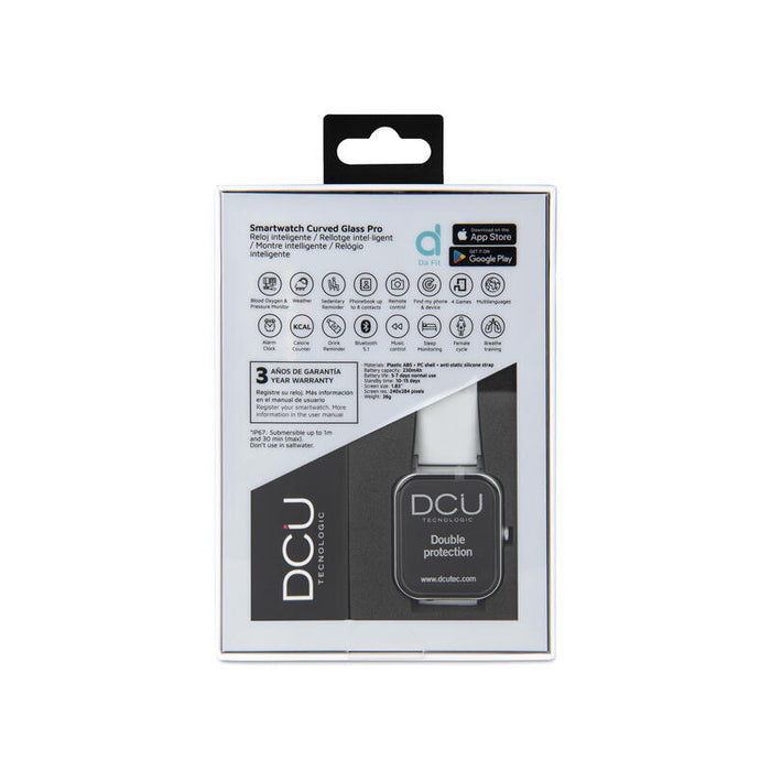 Smartwatch  Dcu Curved Glass Pro Gris 1.83" Hd