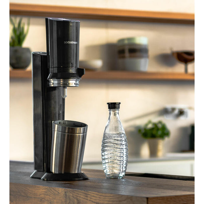 Sodastream Crystal 3.0 Metal, Acero Inoxidable Negro