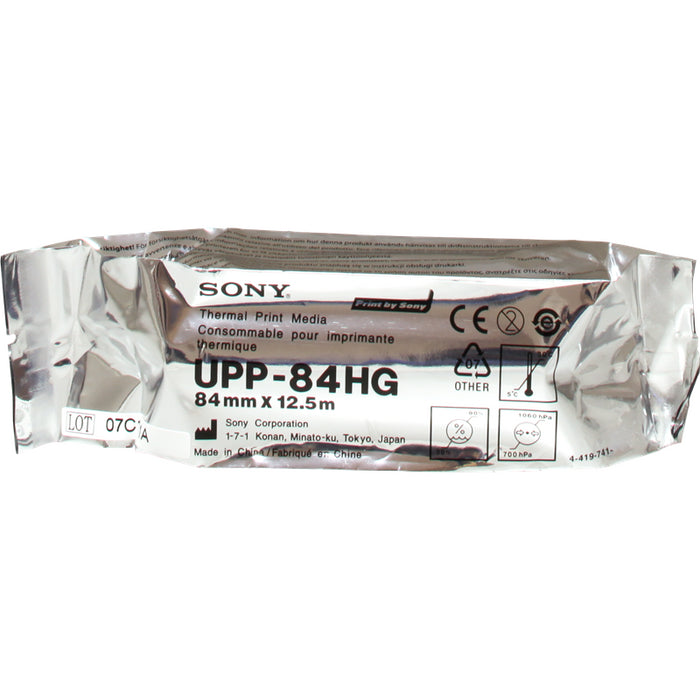 Sony Papel Blanco Upp-84hg Papel Termo, Rollo, 84mm X 12,5m