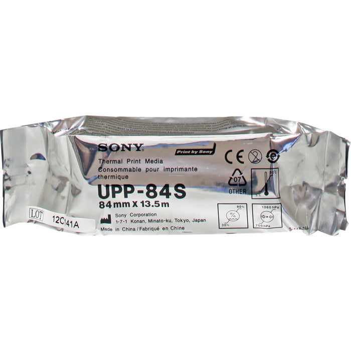 Sony Papel Blanco Upp-84s Papel Termo, Rollo, 84mm X 13,5m