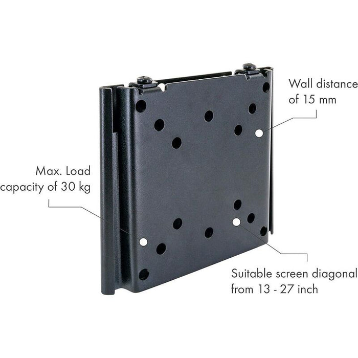 Soporte De Pared Para Tv Schwaiger Fix 13"-27" 1tft Máx.30kg Negro