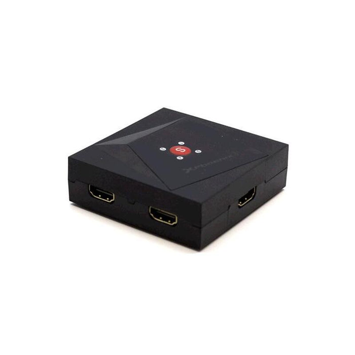 Splitter Hdmi 1x4 Phoenix Phhdmisplitter4 / 4k / 3d / Switch Bidireccional / Negro