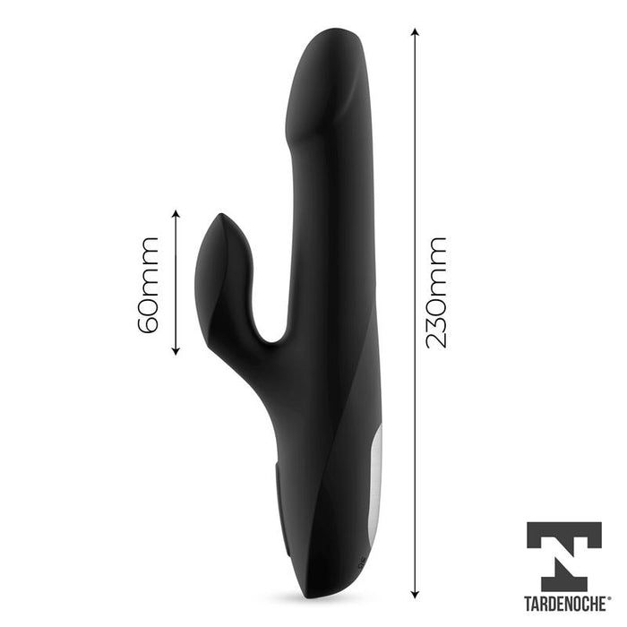 Squidy Vibrador Com Función De Movimiento Y Bolas Rotadoras Usb Silicona