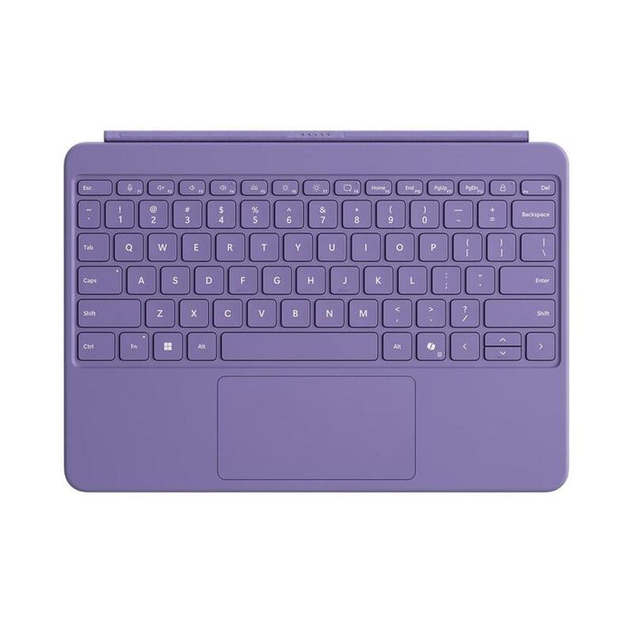 Microsoft Surface Pro Keyboard 12-Inch Teclado Con Panel Táctil Acelerómetro Retroiluminación Base Magnética Qwerty Español Violeta Empaquetado A Base De Papel Reciclado Al 70% Para Surface Pro (12.3 Pulgada)
