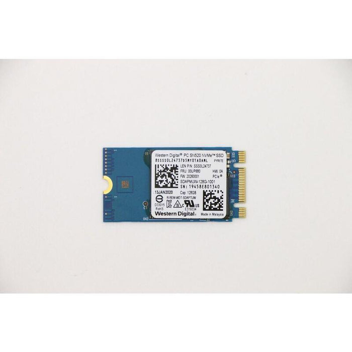Ssd M.2 Pcie Nvme Fru Ssd - 128gb Rohs Wd M.2-2242 Sn520 - 128gb Gen3x2 - Warranty: 6m