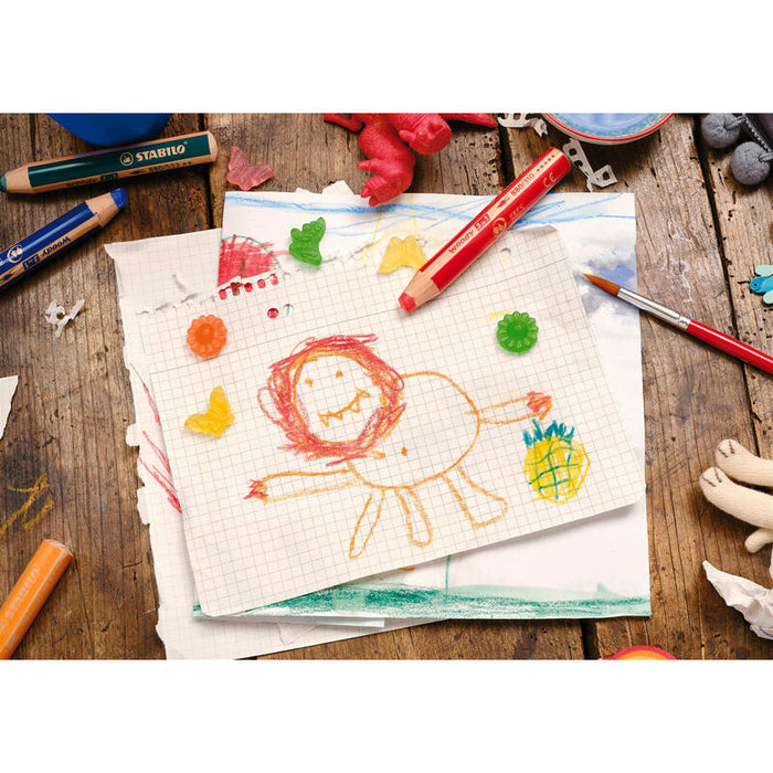 Stabilo Lápices De Colores Woody 3 En 1 Estuche De 5 Marrón