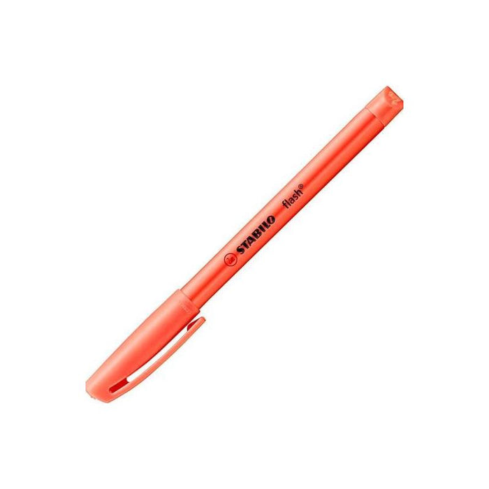 Stabilo Marcador Fluorescente Flash Rojo Caja 10 Ud