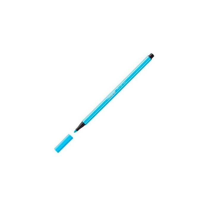 Stabilo Pen 68 Rotulador Azul Fluorescente -10u-