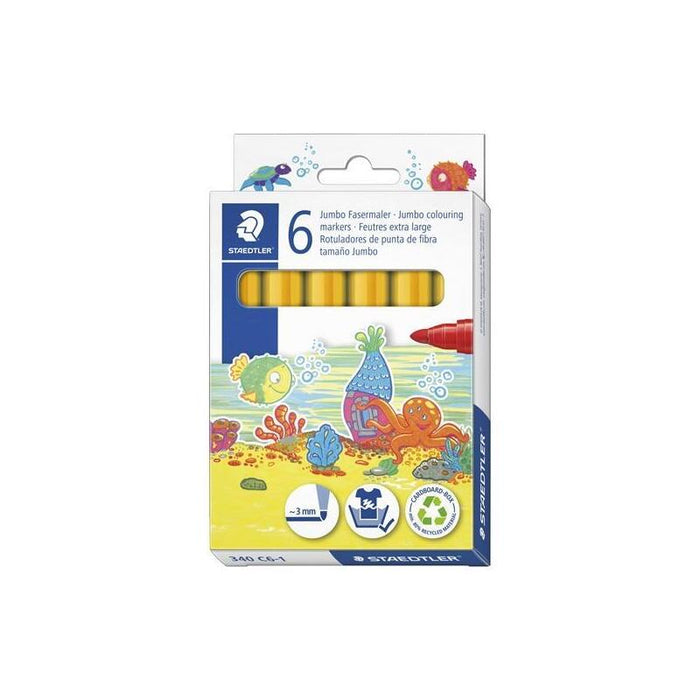 Staedtler Rotulador Noris Club Grueso Amarillo Estuche 6 Ud