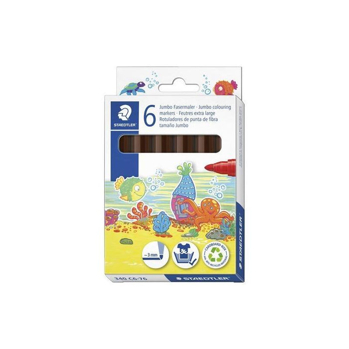 Staedtler Rotulador Noris Club Grueso Marrón Estuche 6 Ud