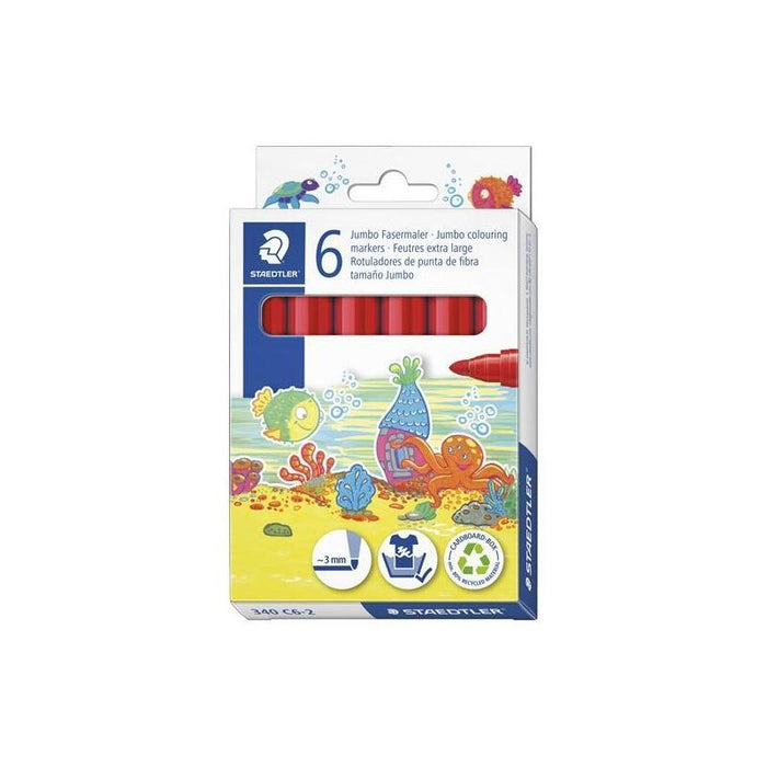 Staedtler Rotulador Noris Club Grueso Rojo Estuche 6 Ud