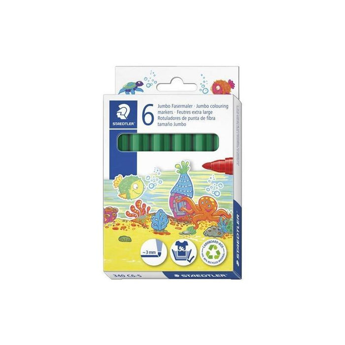 Staedtler Rotulador Noris Club Grueso Verde Estuche 6 Ud