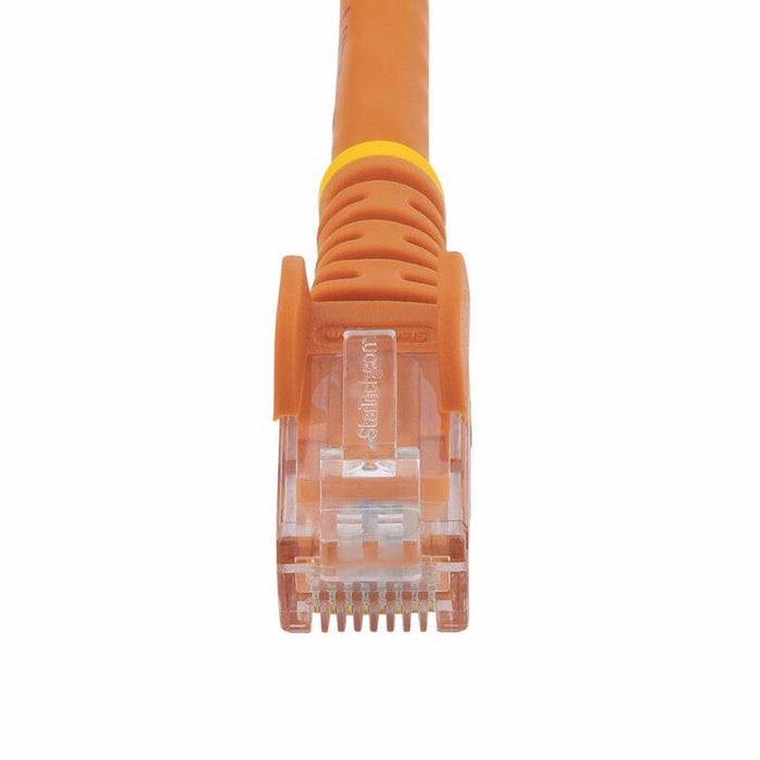 Startech.Com 3m Cat6 Ethernet Cable 10 Gigabit Snagless Rj45 650mhz 100w Poe Patch Cord Cat 6 10gbe Utp Network Cable W/Strain Relief Orange Fluke Tested/Wiring Is Ul Certified/Tia Category 6 24awg (N6patc3mor) Cable De Interconexión Rj-45