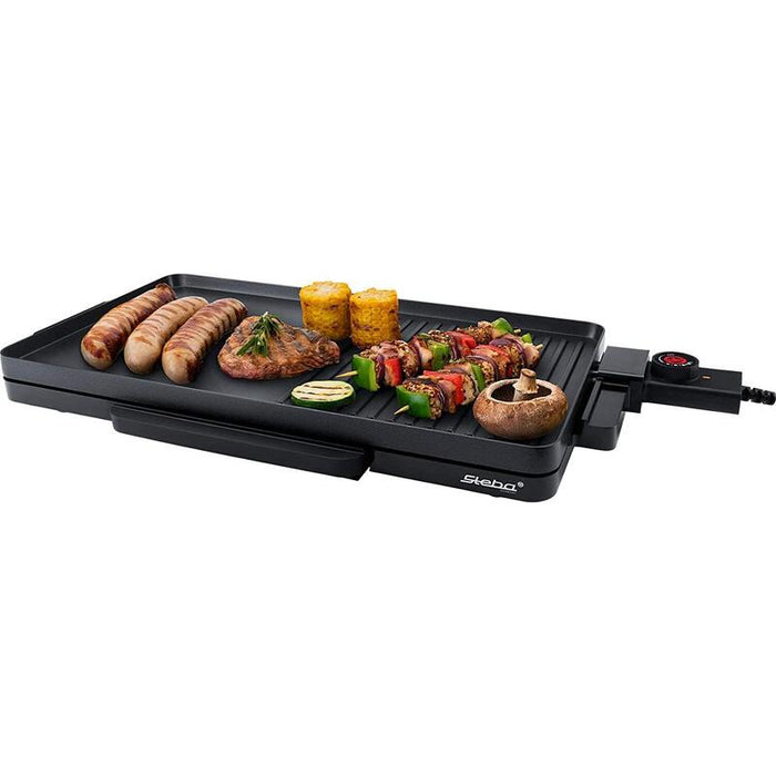 Steba Bbq Parrilla De Mesa Vg 30 Slim, Parrilla Eléctrica (Negro, 2200 Vatios) 06-30-00