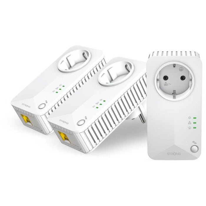 Strong Powerline 600 Triple Pack Eu V2 600 Mbit/S Ethernet Blanco 3 Pieza(S)