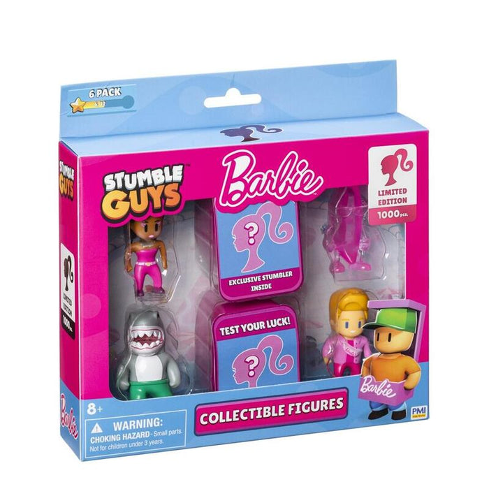 Stumble Guysxbarbie Figures 6 Pack Deluxe Box Ver.B