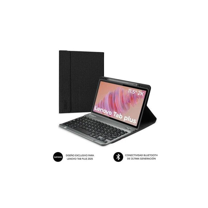 Funda Con Teclado Subblim Keytab Pro Bt Lenovo Tab 2025 11.5' Negra