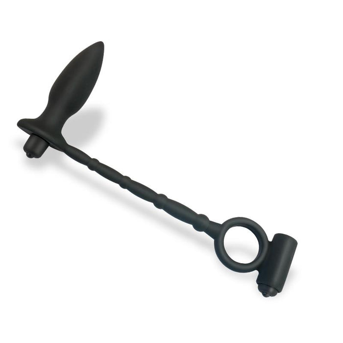 Sugilite Plug Anal Con Vibración Y Anillo Para El Pene Con Vibración