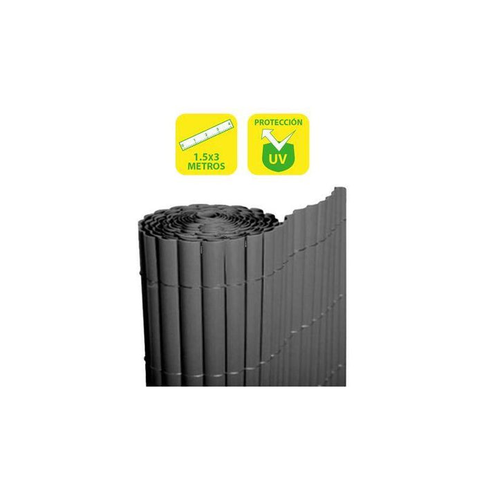 Sungarden Cañizo Plastico Doble Cara 1.5x3m - Color Gris Oscuro