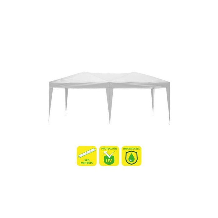 Sungarden Carpa Plegable Acero 3x6m - Blanco