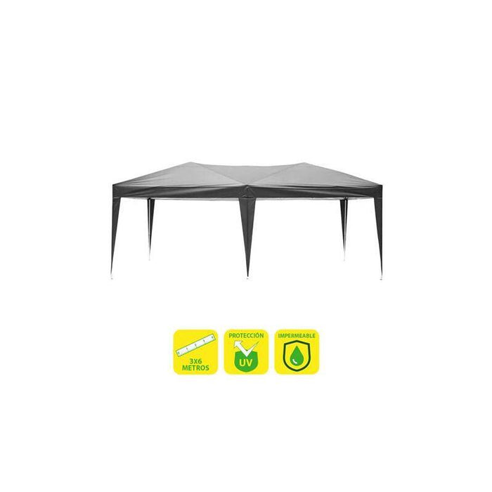 Sungarden Carpa Plegable Acero 3x6m - Gris