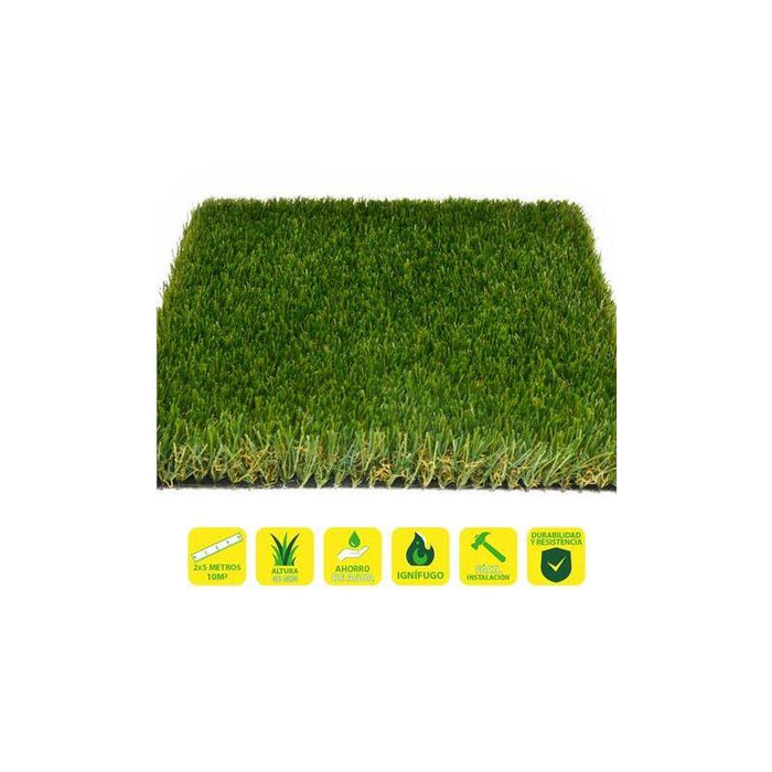 Sungarden Cesped Artificial 2x5m - 40mm - Serie Alpino Superior