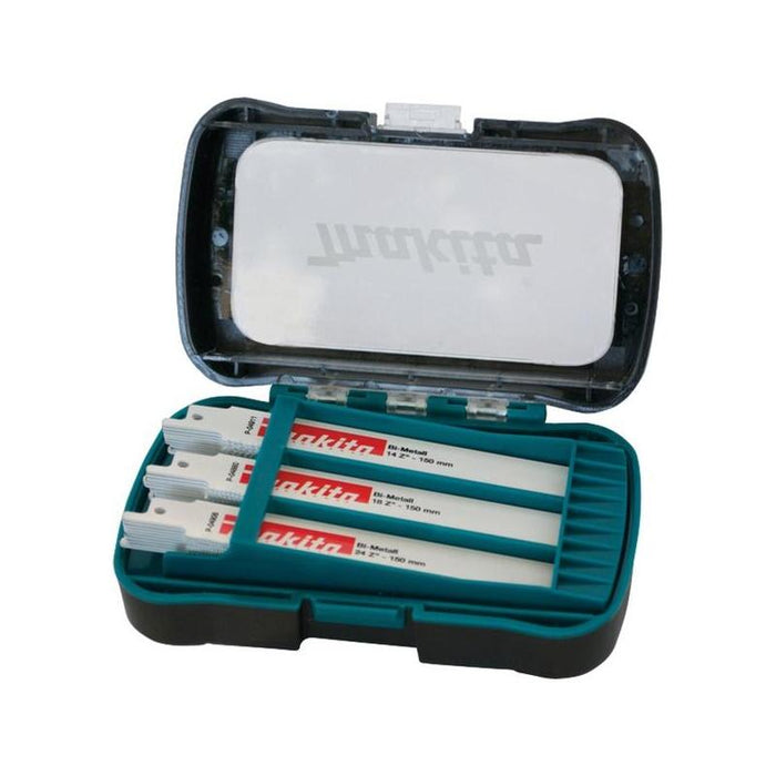 Surtido De Hojas De Sierra Alternativa Makita P-81290, Juego De Hojas De Sierra 30 Piezas, Con Estuche P-81290