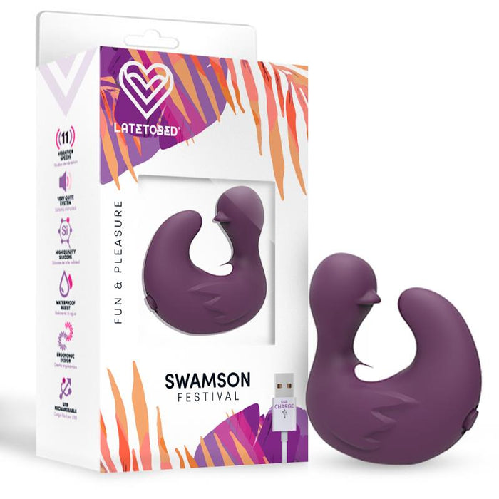 Swamson Dedal Patito Estimulador Usb Silicona Violet