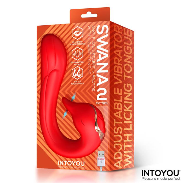 Swana Vibrador Con Lengua Y Ángulo Ajustable