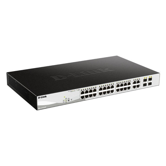 Switch Gestionado D-Link Dgs-1210-24p 24 Puertos Rj-45 10 100 1000 Poe Sfp