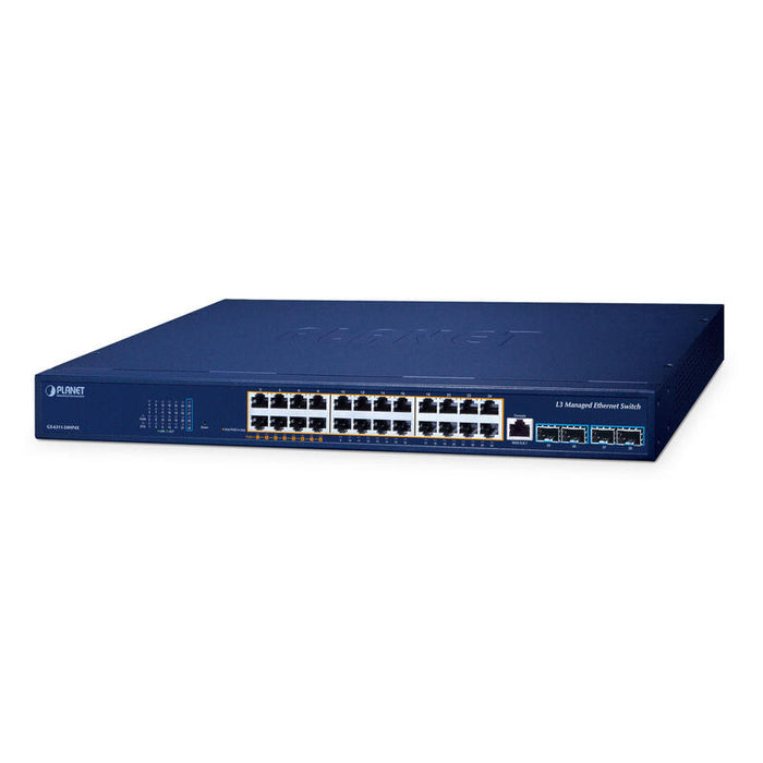 Switch Planet Gs-6311-24hp4x Gestionado L3 Gigabit Ethernet [10/100/1000] Energía Sobre Ethernet [Poe]
