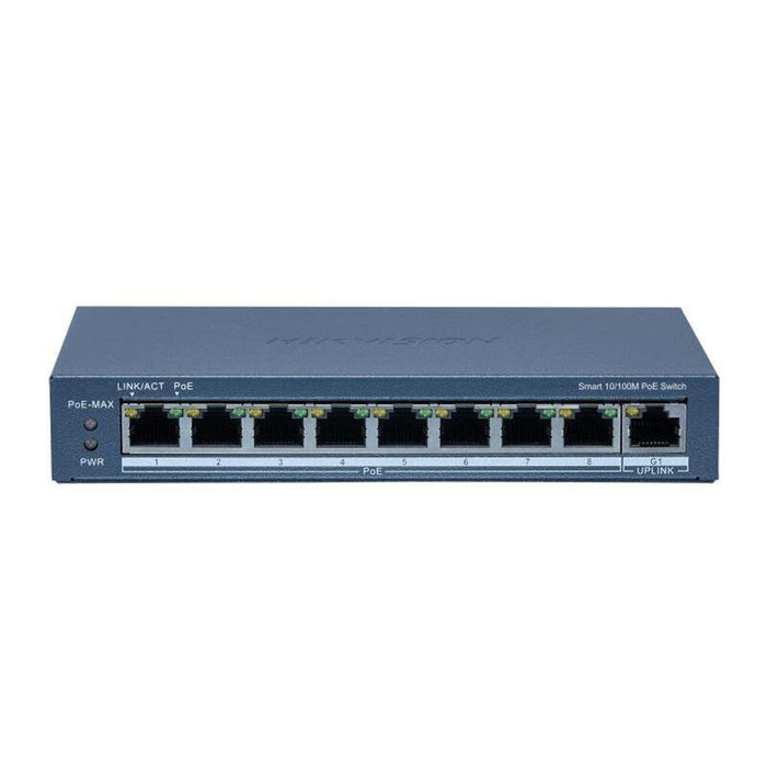 Switch Poe Inteligente Fast Ethernet 8 Puertos Hikvision