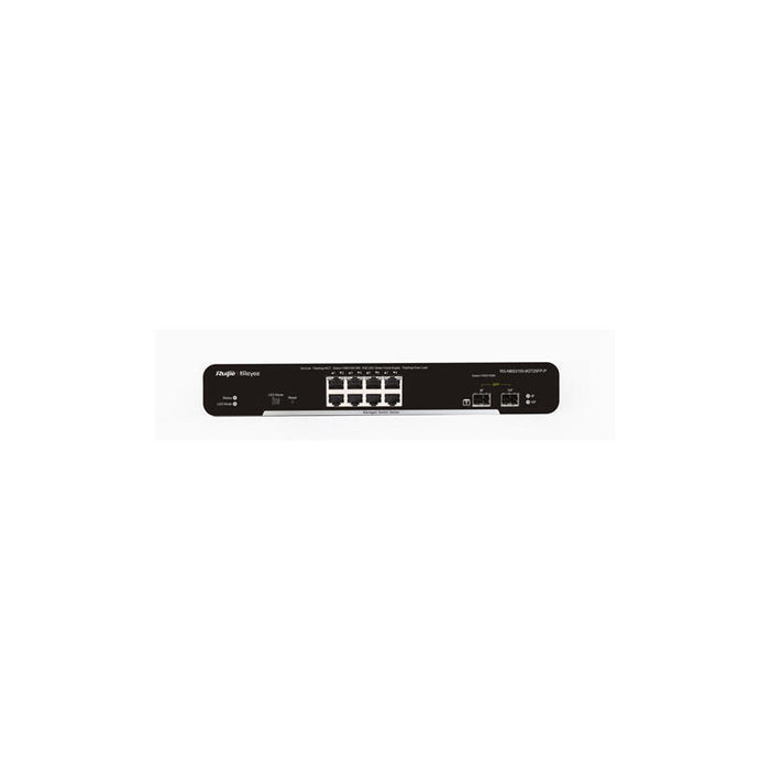 Switch  Reyee 8-Port Gigabit L2 Managed Poe  8 Gigabit Rj45 Poe/Poe+ Ports,2 Sfp Slots,125w Poe Powe