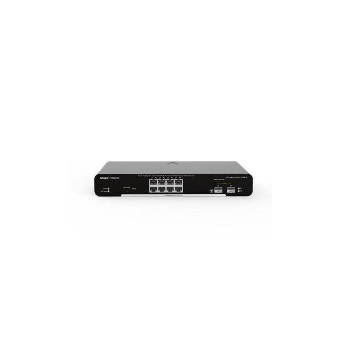 Switch  Reyee 8-Port Gigabit L2 Managed Poe  8 Gigabit Rj45 Poe/Poe+ Ports,2 Sfp Slots,125w Poe Powe