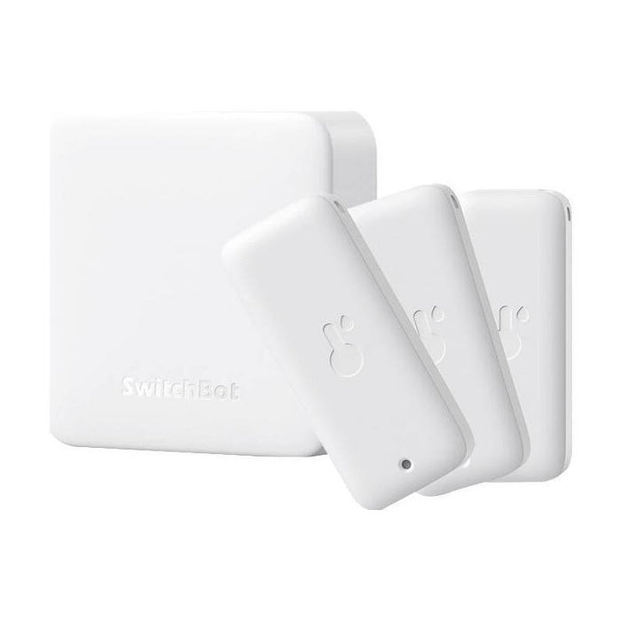 Kit Switchbot Hub Mini Blanco + 3 X Sensor De Humedad/Temperatura