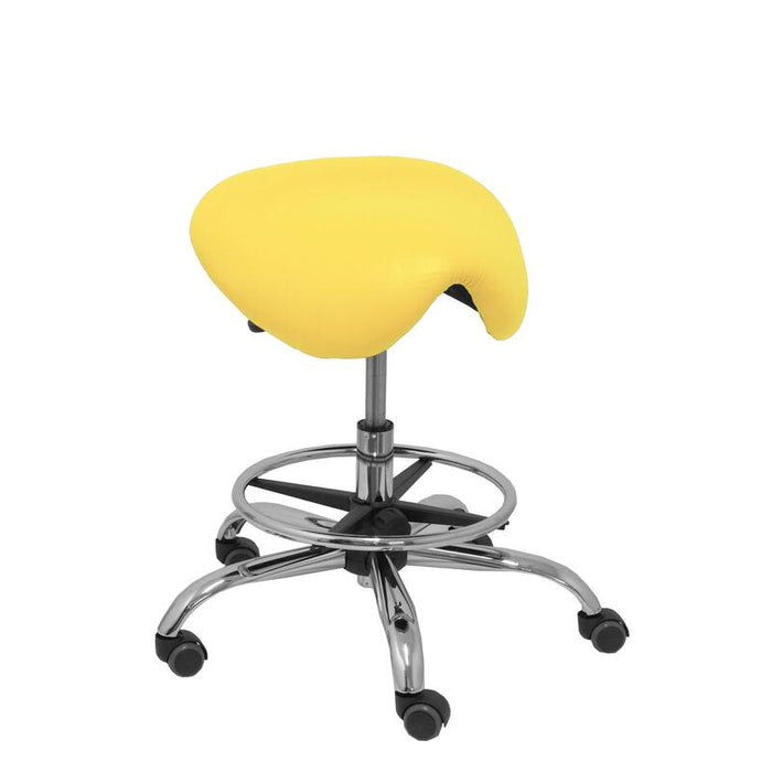 Taburete Alatoz Similpiel Amarillo