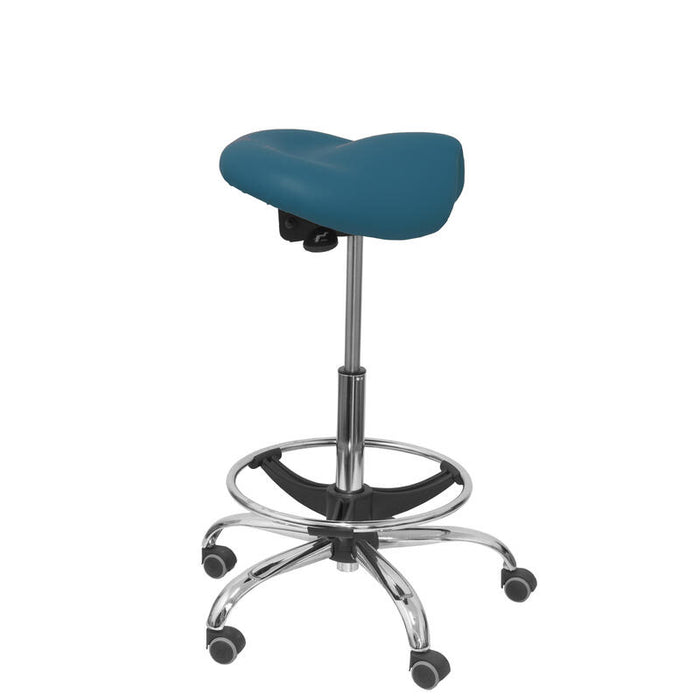 Taburete Alatoz Similpiel Azul