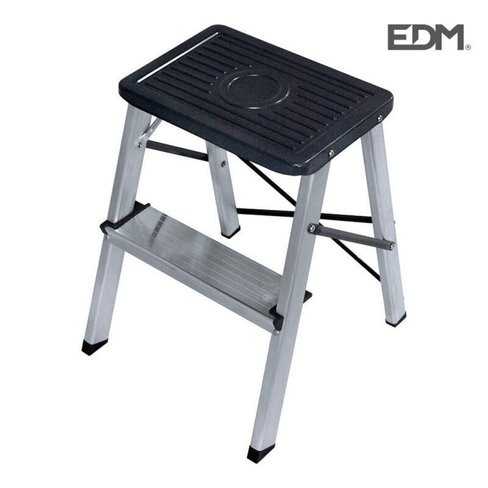 Taburete Aluminio 2 Peldaños Segun Une En 14183 Edm