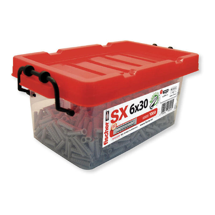 Tacos Pared Hormigon Box Sx Ø6x30mm - 1.000 Unid. 568676 Fischer