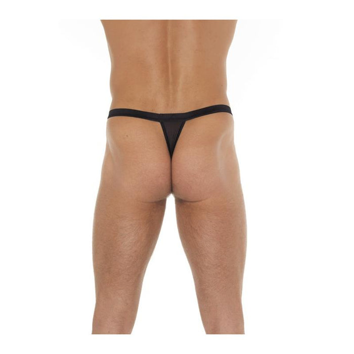 Tanga Con Tiras Negro Talla Única